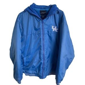 Kentucky Wildcats Jacket with Hood UK Logo Embroidered Patch Full Zip BBN